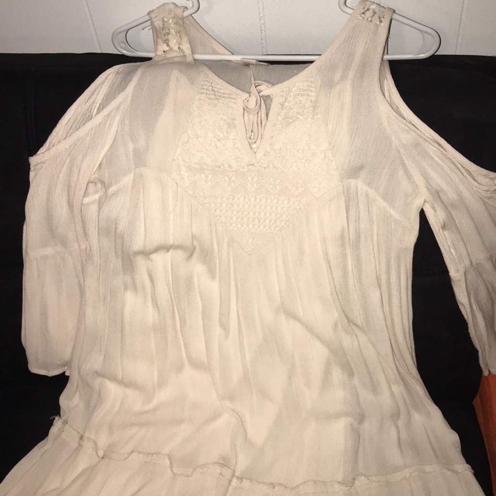 Ivory Cold Shoulder Dress